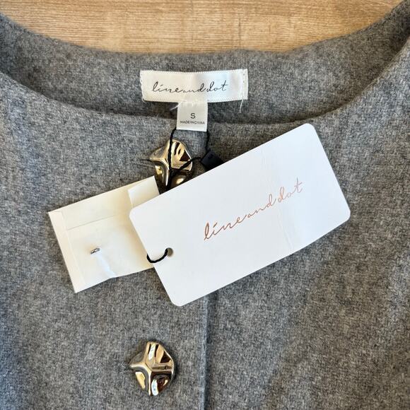 Line & Dot Grey Damson Vest Size S - Picture 3 of 6